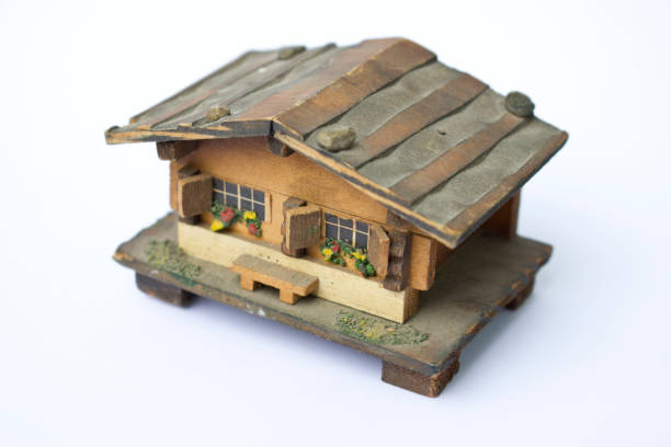istock Small Wooden Toy House 517301400