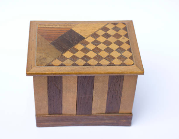istock Vintage Wooden Box on White Background 517302084