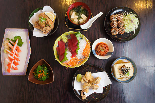 istock Japanese food set 517302598
