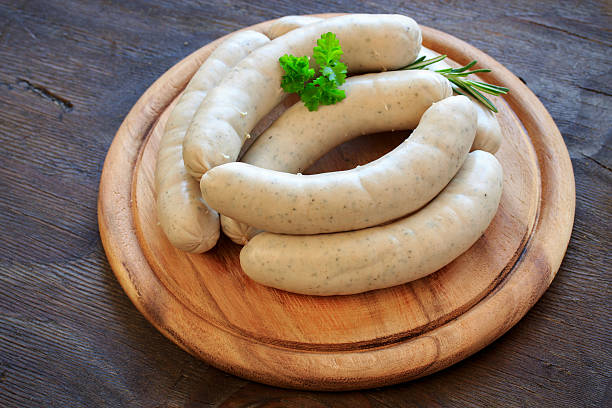 istock Raw rostbratwursts 517303500