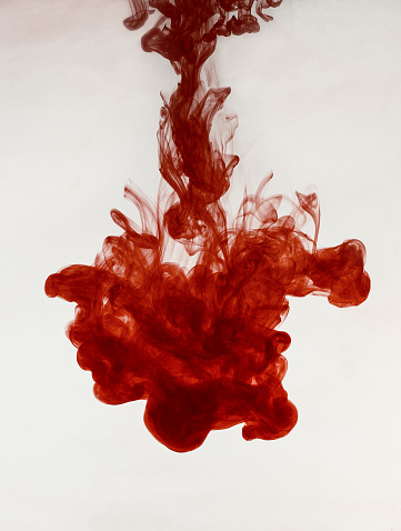 Rojo de tinta Fondo abstracto en agua photo