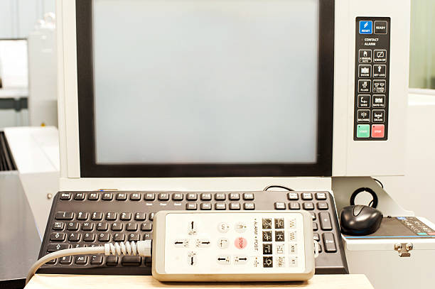 istock Industrial machinepe oration pult keypad and display of control panel 517305327