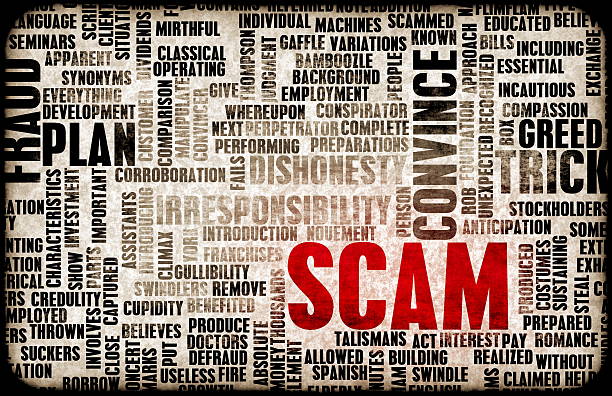 Scam Scam or Scams Online on the Internet as Concept synthetic identity theft stock pictures, royalty-free photos & images