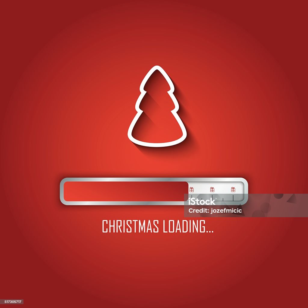 Loading Gift Photo Christmas Loading Card Design Eps10 Vector Illustration Stock ...