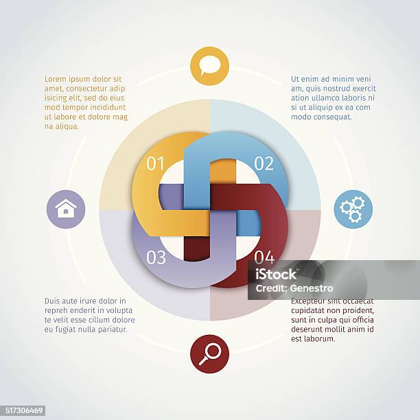 Image Infographic Rond Round Infographics Concept Stock Illustration - Download Image Now ...