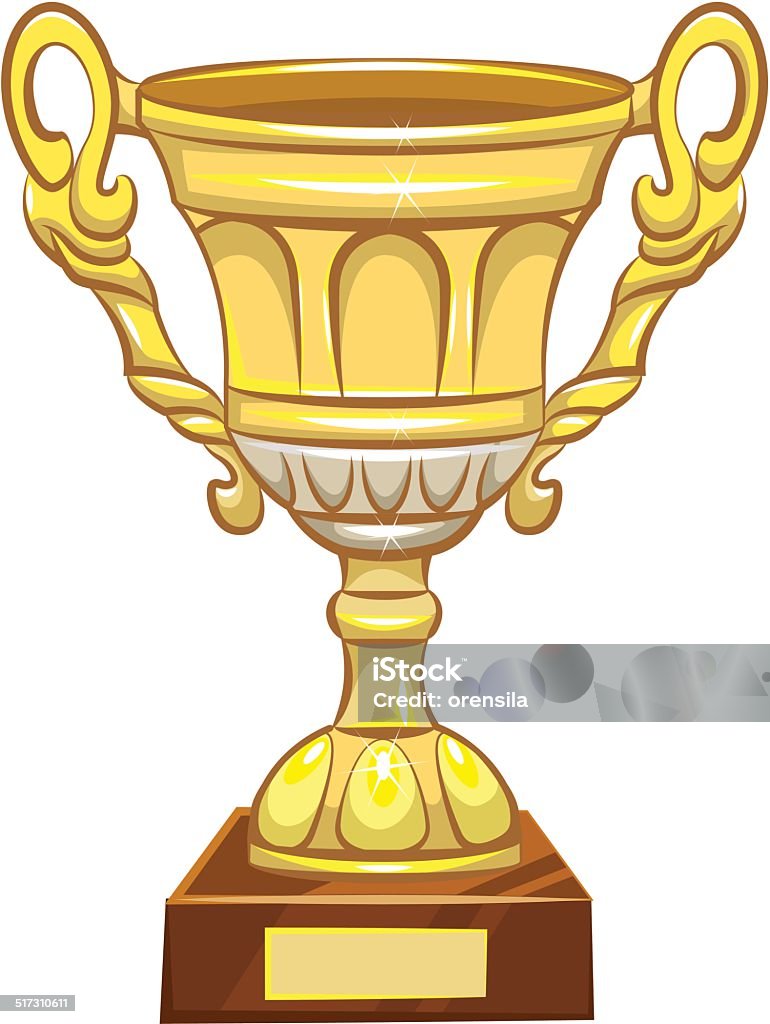 Gold Cup champion Gold Cup champion. Illustration in vector format Achievement stock vector