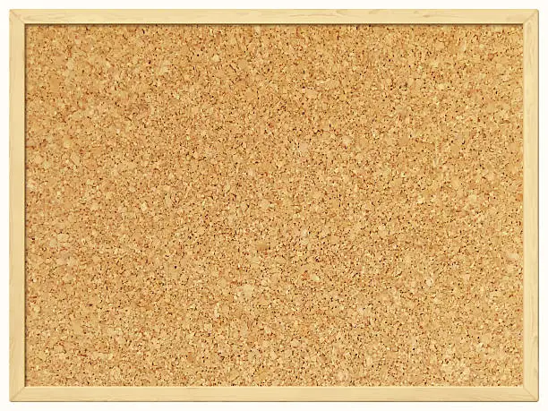 Vector illustration of Blank Cork Board - Cork Background