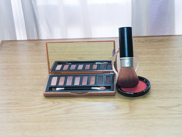 istock make up brushes in holder and cosmetics 517311023