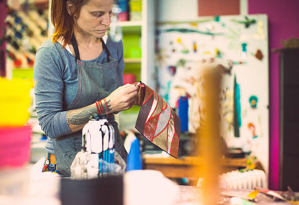 istock Fashion designer at work in studio 517311045