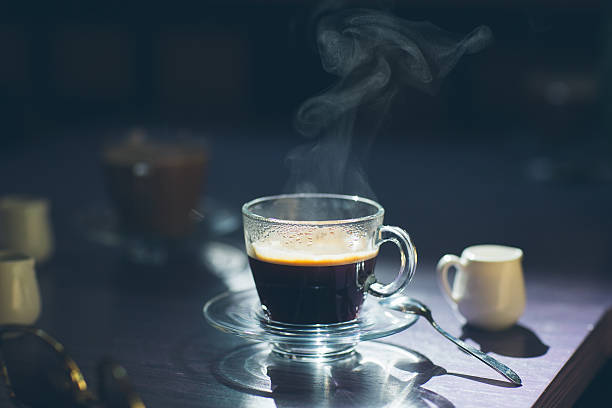 istock cup of hot coffee on the table 517313020
