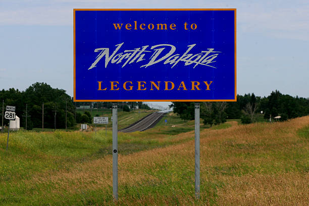 istock Welcome to North Dakota sign 517314700