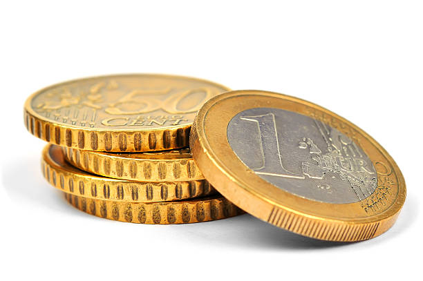istock Stacks of gold euro coins 517321777