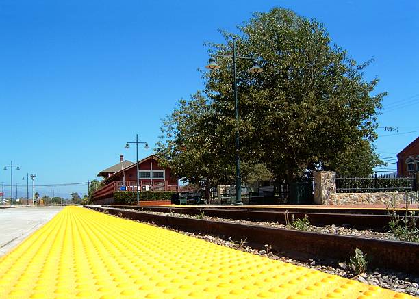 View with a different angle of the Santa Paula train station.
