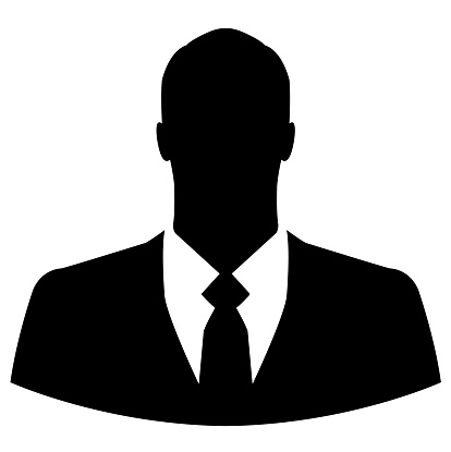 Businessman icon as avatar profile picture