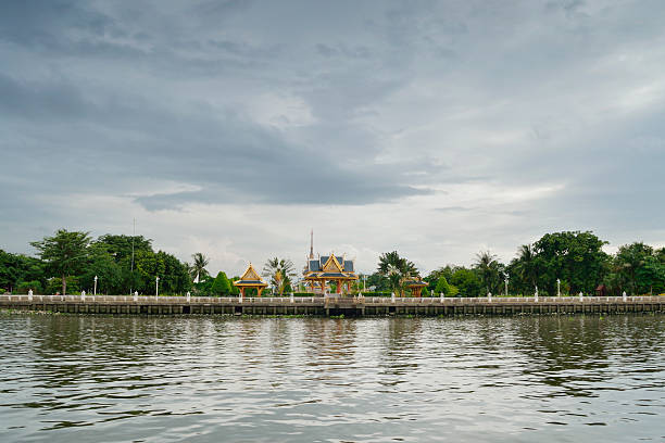 Temple on the riverside in Bangkok, Thailand