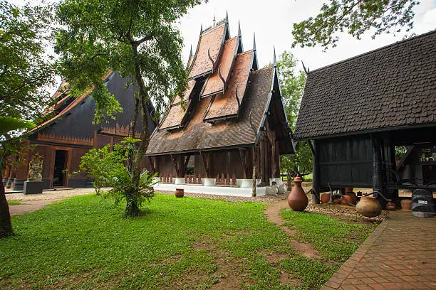 Baandam Museum belong to Tawan Duchanee, Thai Artist, Chiang-Rai, Thailand