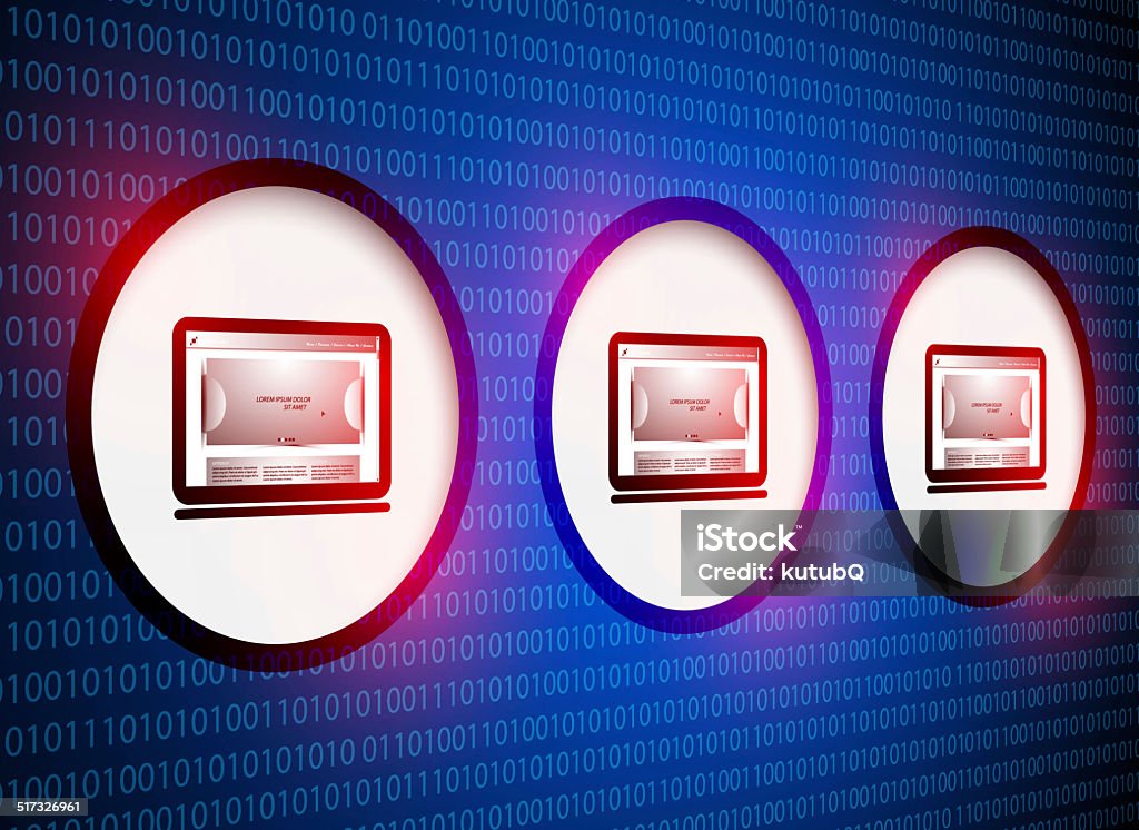 Risk web page security warning Concepts Stock Photo