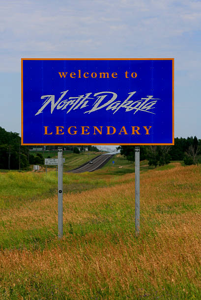 istock Welcome to North Dakota sign 517334804