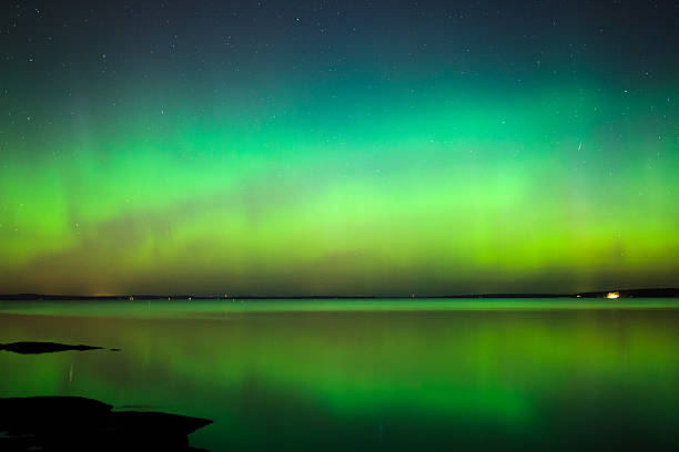 istock Northern lights over lake in finland 517335546
