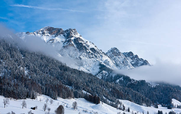 istock winter scene in Alps 517335868