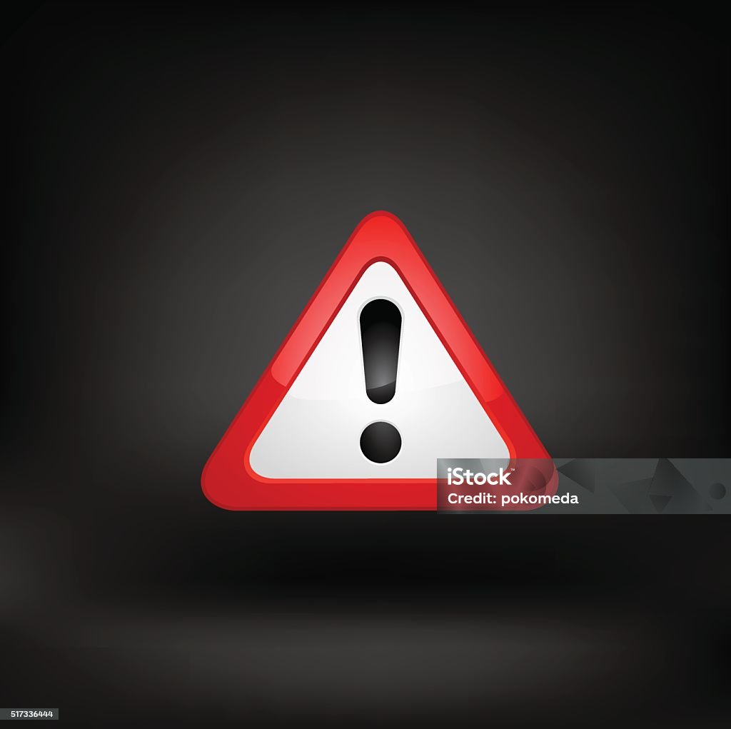 Red Rage Exclamation Mark Red Exclamation Sign Stock Illustration - Download Image Now - Computer ...