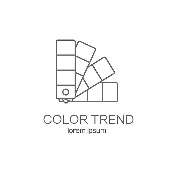 цветовая палитра логотип шаблонов дизайна. - color swatch colors color image fabric swatch stock illustrations