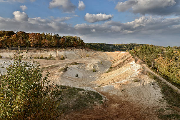 istock Sand quarry in the early autumn. 517341431