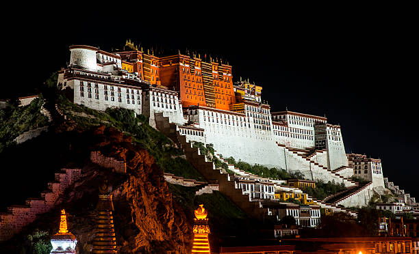 istock Potala palace in Lhasa at night, Tibet 517341877
