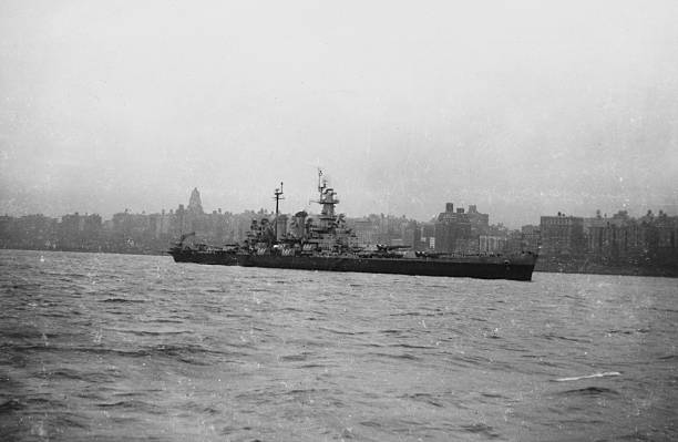 istock Battleship vintage photograph 517342937