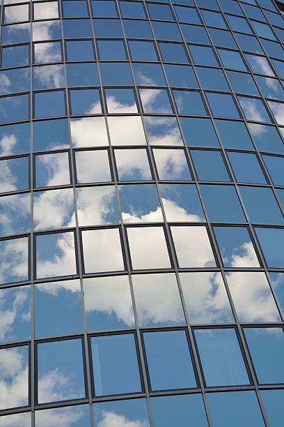 istock Glass facade of modern office building 517343686