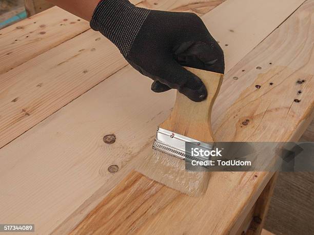 Finishing By Hand Stock Photo - Download Image Now - Art And Craft, Carpenter, Carpentry