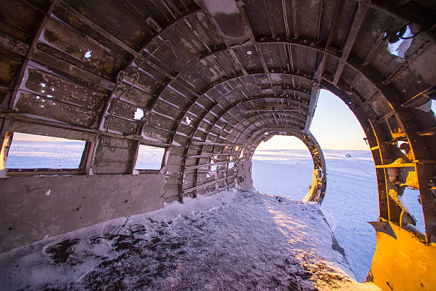 istock Abandoned US Navy DC-3 Plane Wreckage in Iceland 517344560