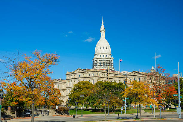 istock Michigan State Capitol in Autumn 517345494