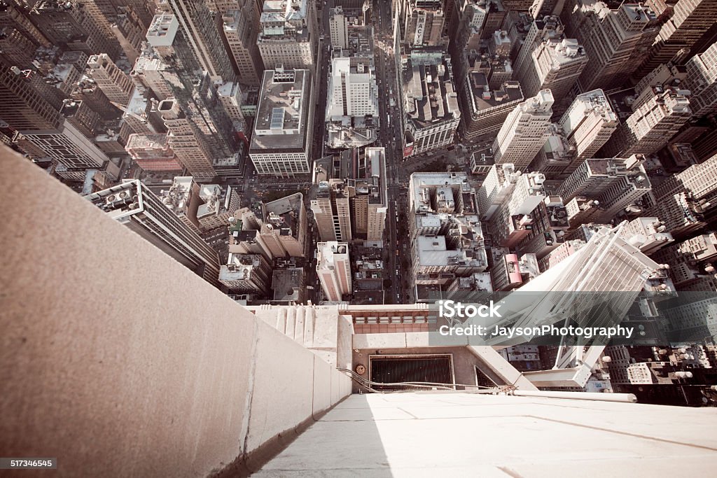 High angle view vom Empire State Building in die 86th Etage - Lizenzfrei Am Rand Stock-Foto