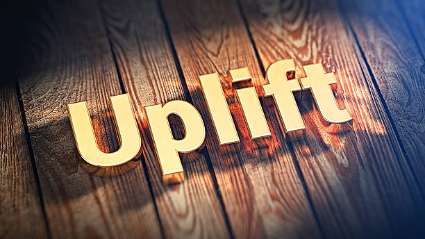 Word Uplift on wood planks
