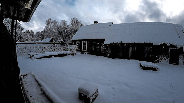 istock Country yard in winter 517348008