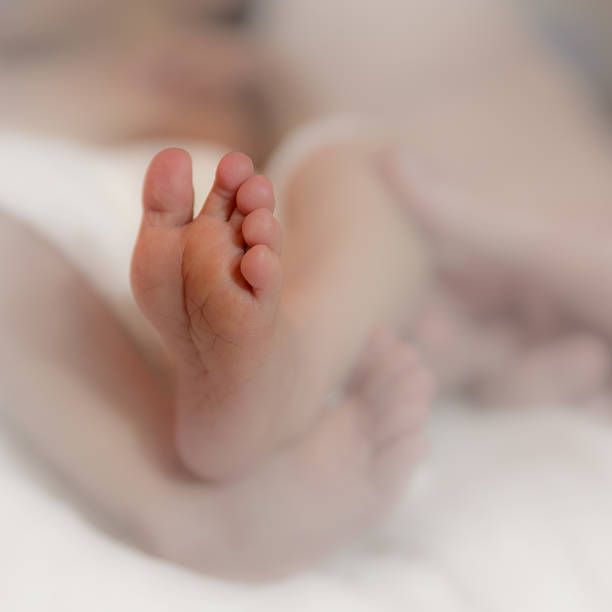 Little feets of a baby