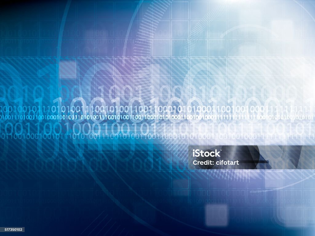 Abstract Technology Background Binary Code Stock Illustration ...