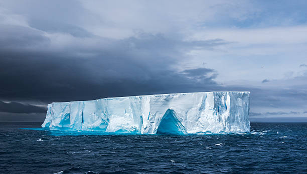 istock Large tabular iceberg floating in Antarctica 517350328