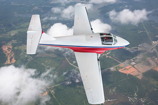 istock aircraft - canadair CT-114 tutor - from above 517360343