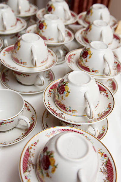 istock Stacks of China Coffee Cups 517360683