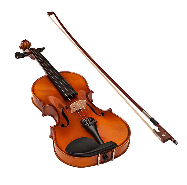 istock violin with fiddlestick isolated on white background 517361431