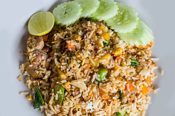 istock thai food fried rice with pork. 517362621