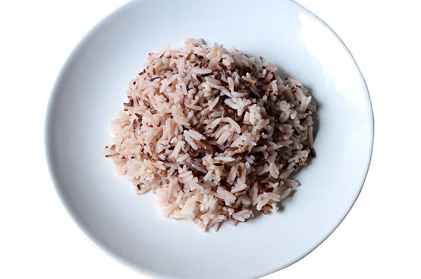 istock Black jasmine rice (Rice berry) ,food background 517363055