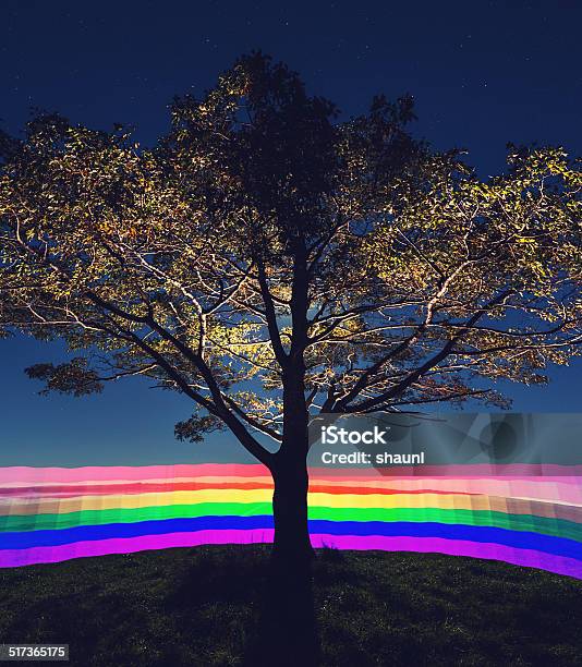 Gradient Rainbow Stock Photo - Download Image Now - Agricultural Field, Back Lit, Blurred Motion