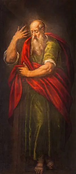 Padua - The paint of st. Paul the apostle in church Santa Maria dei Servi by unknown painter.