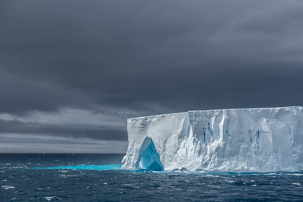 istock Large tabular iceberg floating in Antarctica 517368254