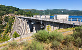 view of dam at Encoro de Prada.  Galicia