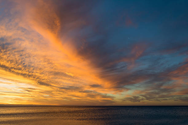 Sunset sky over Normanville Beach, South Australia