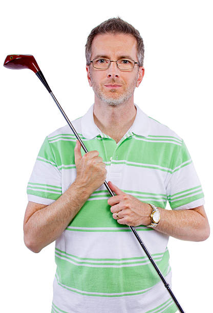 istock Middle-Aged Golfer Holding a Golf Club 517375109